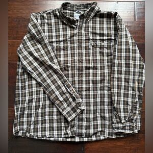 Carhartt Brown Plaid Men's Shirt